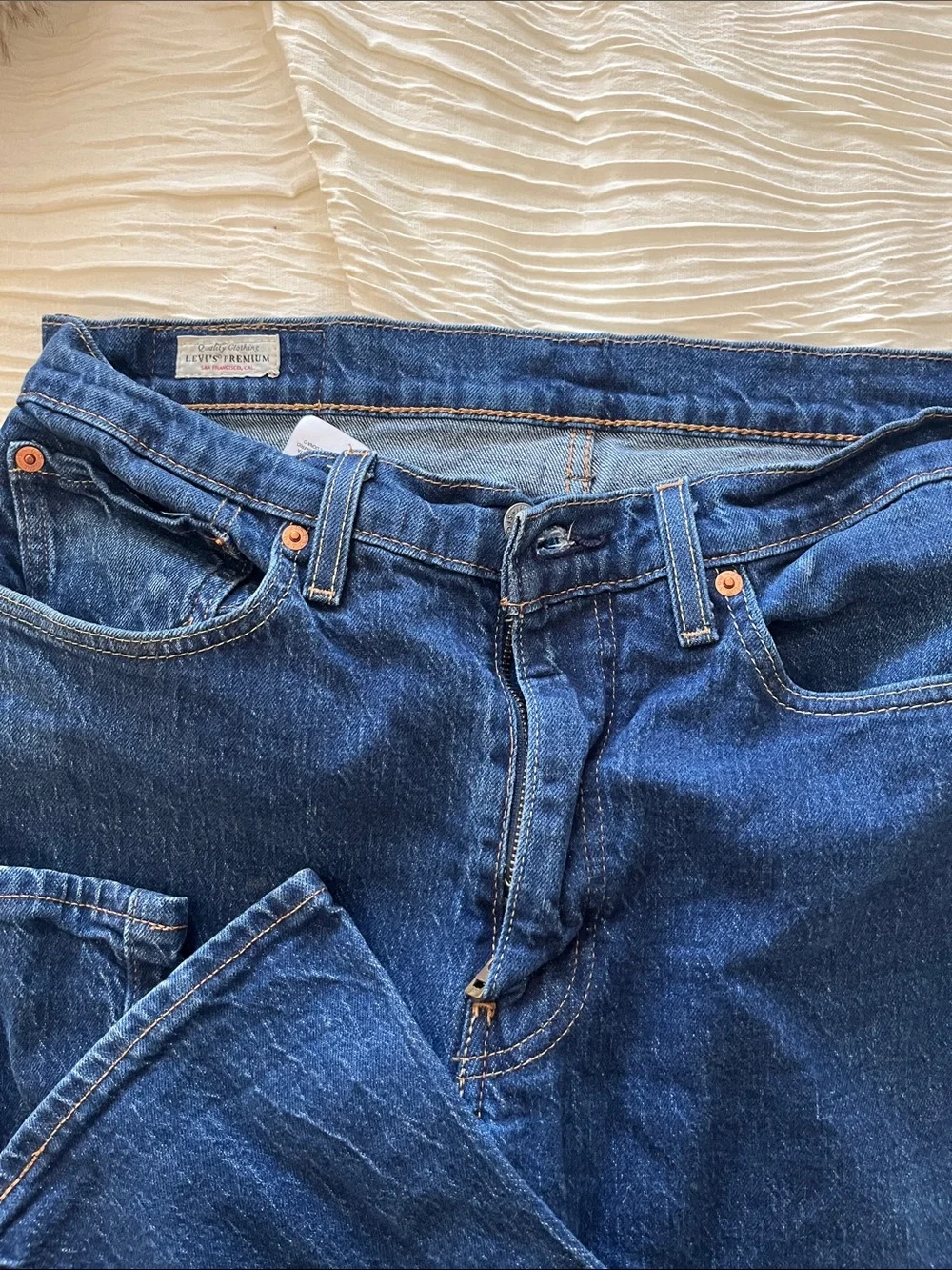 Levi's Dark Blue Straight Leg Jeans